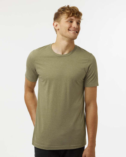 Tultex Unisex Combed CVC T-Shirt 602CVC #colormdl_Heather Olive Green