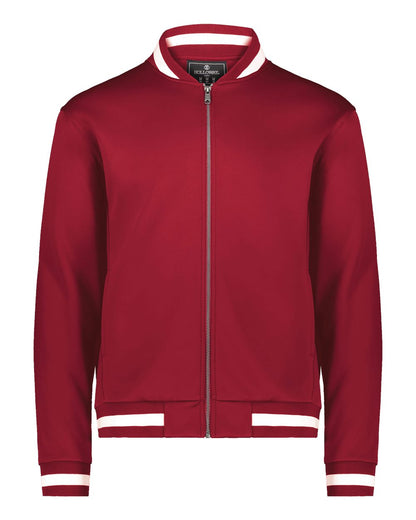 Holloway Youth V-Street Full-Zip Jacket 223647 #color_Scarlet/ White