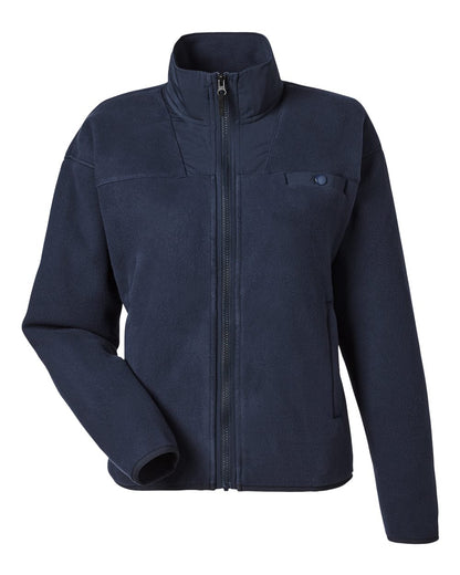 Puma Golf Women's Charley Fleece Full-Zip 626904 #color_Deep Navy