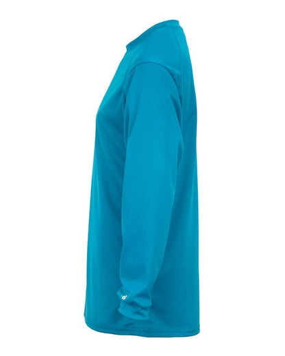 Badger B-Core Long Sleeve T-Shirt 4104 #color_Electric Blue