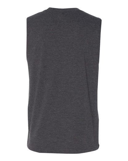 BELLA + CANVAS Jersey Muscle Tank 3483 #color_Dark Grey Heather