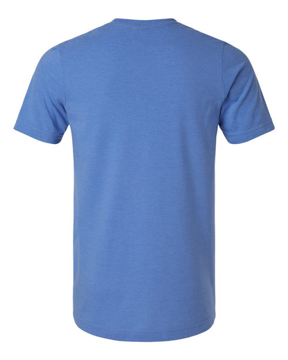 Tultex Combed CVC T-Shirt 602CVC #color_Heather Columbia Blue