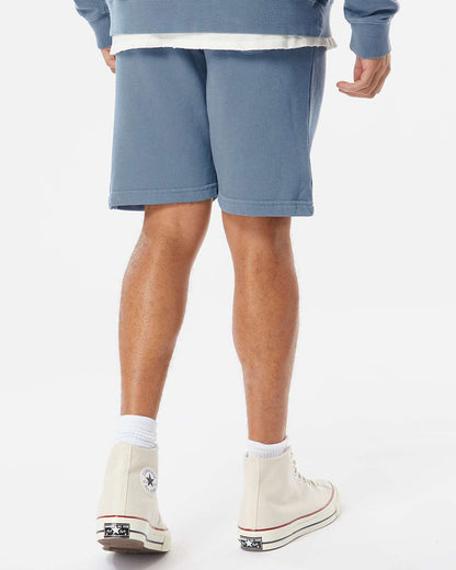 Independent Trading Co. Unisex Pigment-Dyed Fleece Shorts PRM50STPD #colormdl_Pigment Slate Blue