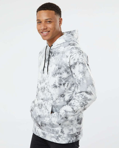 Burnside Performance Raglan Pullover Sweatshirt 8670 #colormdl_White Tie Dye