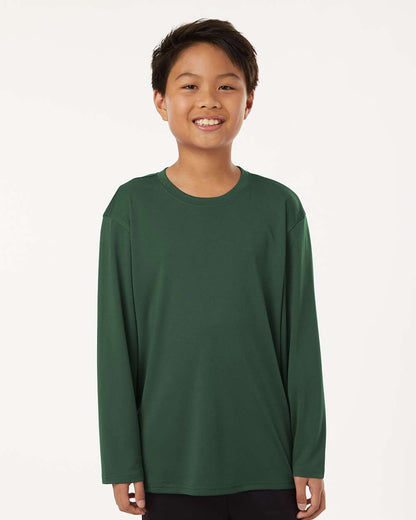 AllPro Youth Pro-Lock Performance Long Sleeve T-Shirt 48400Y #colormdl_Forest Green