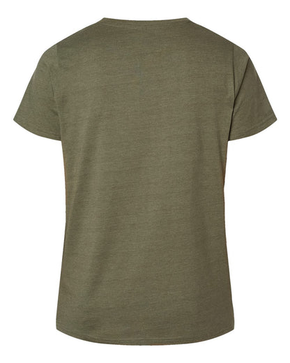 LAT Women's Curvy Collection Fine Jersey Tee 3816 #color_Vintage Military Green