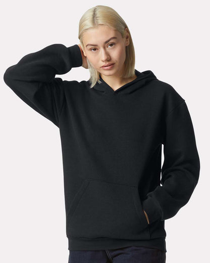 American Apparel Unisex ReFlex Fleece Hoodie Sweatshirt RF498 #colormdl_Black