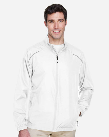 CORE365 Men's Techno Lite Motivate Unlined Lightweight Jacket 88183 #colormdl_White