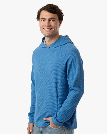 North End Men's Spirit Textured Hooded Pullover NE729 #colormdl_Light Nautical Blue Heather