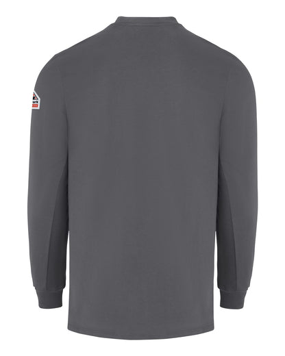 Bulwark Men's Tall Knit Long Sleeve T-Shirt SET2T #color_Charcoal