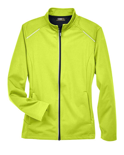 CORE365 Women's Techno Lite Three-Layer Knit Tech-Shell CE708W #color_Safety Yellow