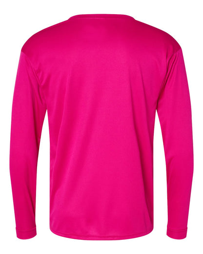 C2 Sport Performance Long Sleeve T-Shirt 5104 #color_Hot Pink