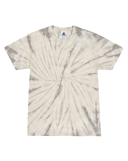 Colortone Youth Multi-Color Tie-Dyed T-Shirt 1000Y #color_Spider Silver