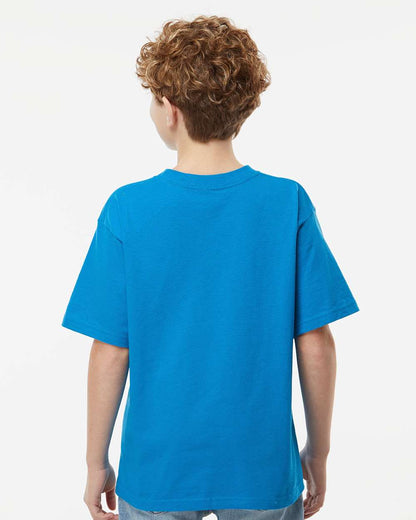 M&O Youth Gold Soft Touch T-Shirt 4850 #colormdl_Turquoise