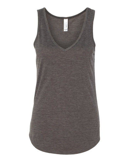 BELLA + CANVAS Women's Flowy V-Neck Tank 8805 #color_Dark Grey Heather