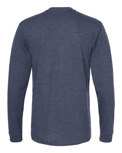 Tultex Heavyweight Jersey Long Sleeve T-Shirt 291 #color_Heather Denim