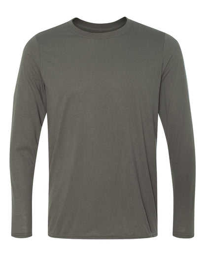 Gildan Unisex Performance® Long Sleeve T-Shirt 42400 #color_Charcoal
