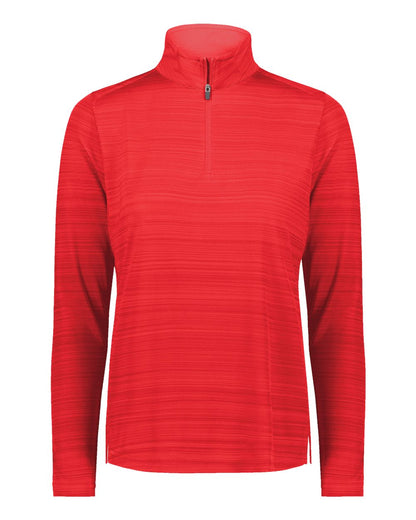 Augusta Sportswear Women's Pursuit Quarter-Zip Pullover 7012 #color_Scarlet