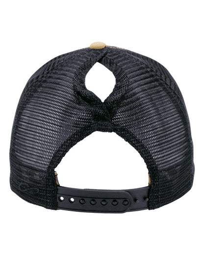 Infinity Her Women's Modern Trucker Cap CHARLIE #color_Leopard/ Black