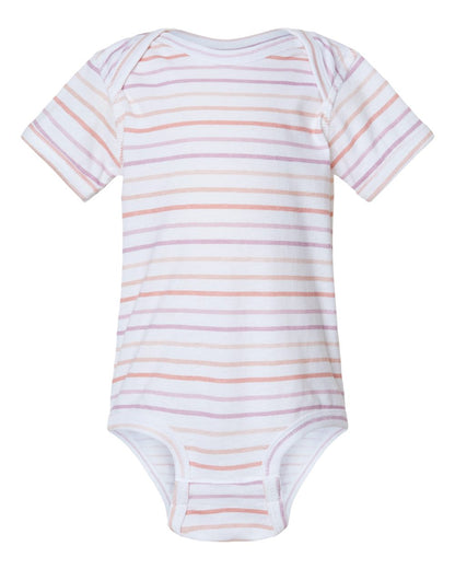 Rabbit Skins Infant Fine Jersey Bodysuit 4424 #color_Lilac Stripe
