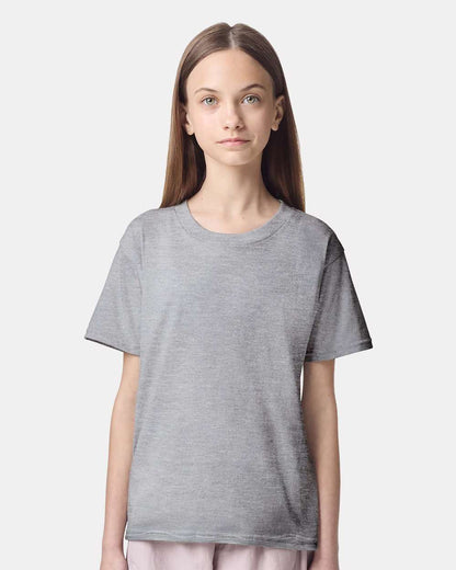 American Apparel Youth Fine Jersey Tee 2001Y #colormdl_Heather Grey