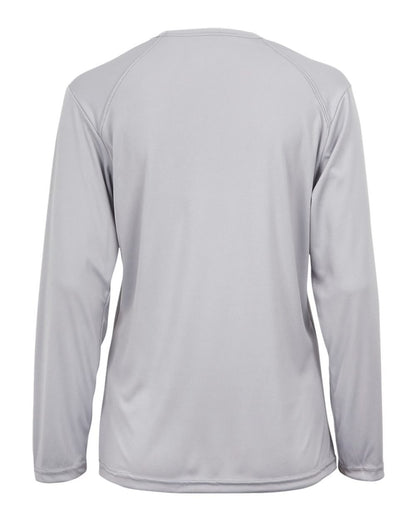 Badger Women's B-Core Long Sleeve T-Shirt 4164 #color_Silver