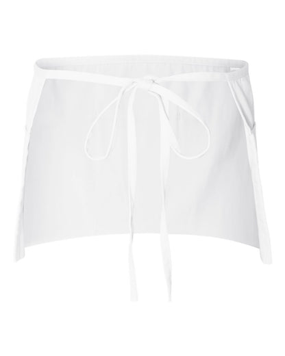 Q-Tees Waist Apron with Pockets Q2115 #color_White