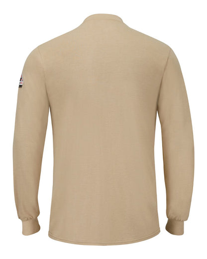 Bulwark Long Sleeve Henley SML8 #color_Khaki