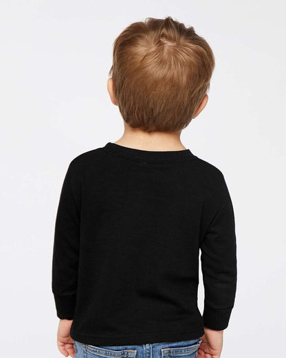 Rabbit Skins Toddler Cotton Jersey Long Sleeve Tee 3311 #colormdl_Black
