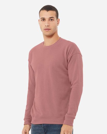 BELLA + CANVAS Unisex Sponge Fleece Drop Shoulder Crewneck Sweatshirt 3945 #colormdl_Mauve