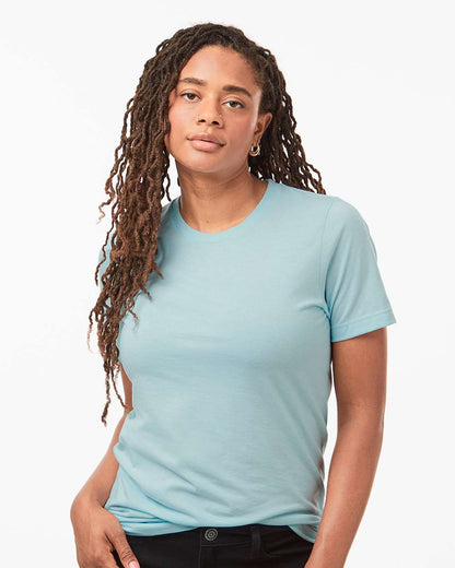 Tultex Combed CVC T-Shirt 602CVC #colormdl_Heather Ice Blue