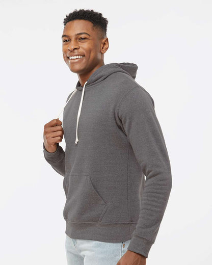 J. America Men's Triblend Fleece Hooded Sweatshirt 8871 #colormdl_Smoke Triblend