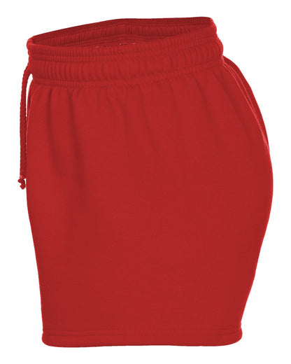 Badger Women's Athletic Fleece Shorts 1203 #color_Red