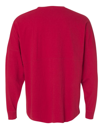 J. America Unisex Game Day Jersey Long Sleeve T-Shirt 8229 #color_Red