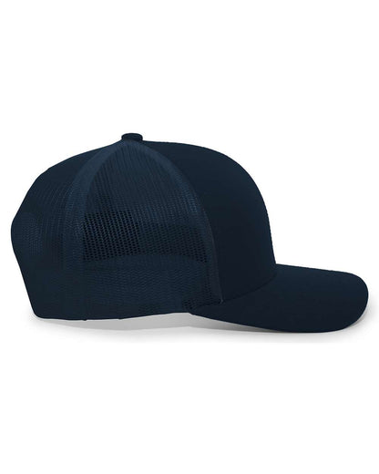 Pacific Headwear Trucker Snapback 104C #color_Navy