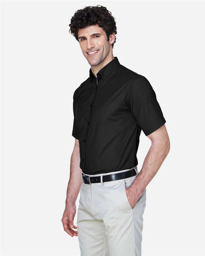 CORE365 Men's Optimum Short Sleeve Twill Dress Shirt 88194 #colormdl_Black