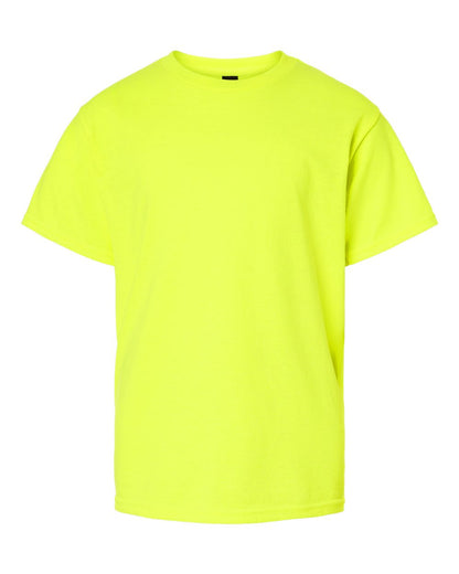 Gildan Youth Light Cotton T-Shirt 3000B #color_Safety Green