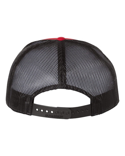 Richardson Seven-Panel Trucker Cap 168 #color_Red/ Black
