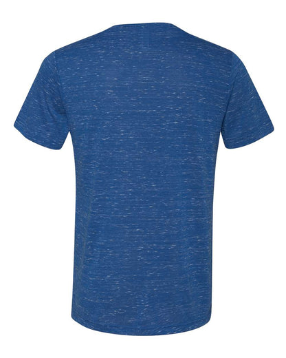 BELLA + CANVAS Textured Jersey V-Neck Tee 3655 #color_True Royal Marble