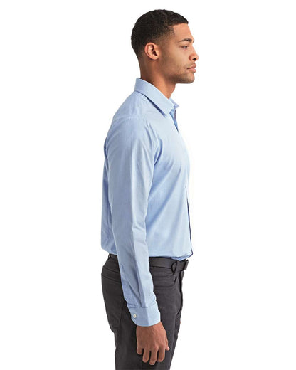 Artisan Collection by Reprime Men's Microcheck Gingham Cotton Shirt RP220 #colormdl_Light Blue/ White