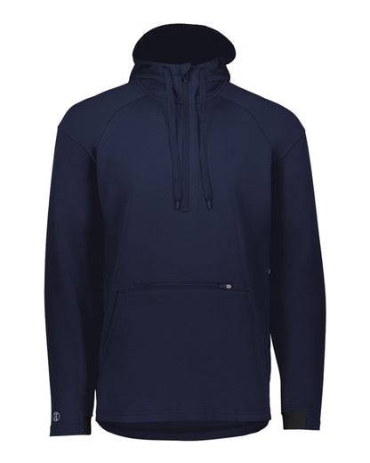 Holloway Men's Limitless Quarter-Zip Hooded Pullover 222584 #color_Navy
