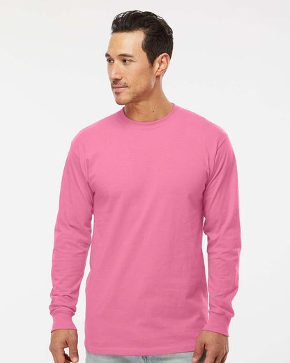 M&O Unisex Gold Soft Touch Long Sleeve T-Shirt 4820 #colormdl_Azalea