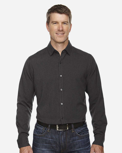North End Men's Melange Performance Shirt 88802 #colormdl_Carbon Heather