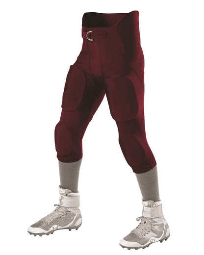 Alleson Athletic Intergrated Football Pants 689S #color_Maroon