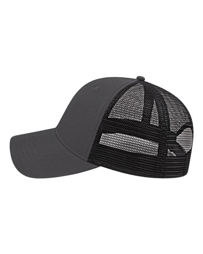 CAP AMERICA X-tra Value Polyester Trucker Cap x800 #color_Charcoal/ Black