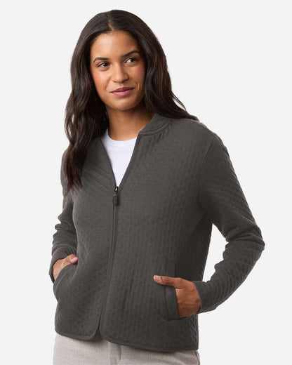 Devon & Jones Women's Berkeley Textured Full-Zip Jacket DG740W #colormdl_Graphite