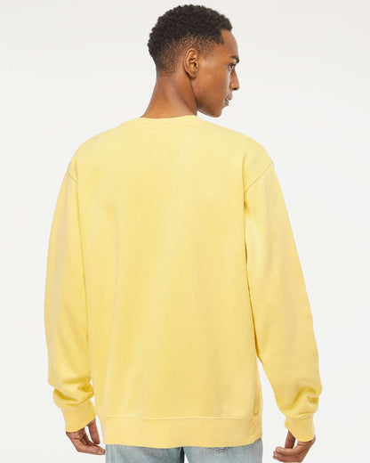 Independent Trading Co. Midweight Pigment-Dyed Crewneck Sweatshirt PRM3500 #colormdl_Pigment Yellow