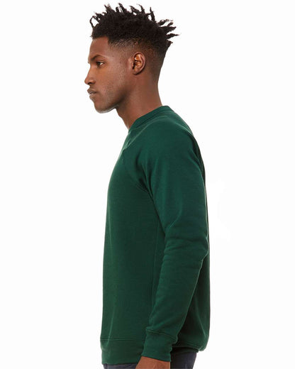 BELLA + CANVAS Unisex Sponge Fleece Raglan Crewneck Sweatshirt 3901 #colormdl_Forest