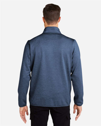 HUK Men's Coldfront+ Quarter-Zip Pullover H130098 #colormdl_Naval Academy Heather