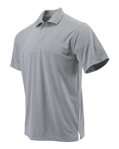 Paragon Youth Saratoga Performance Mini Mesh Polo 108Y #color_Heather Grey